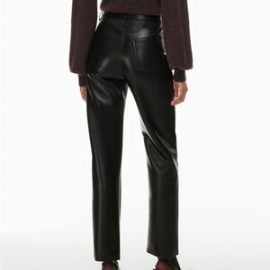 Aritzia Melina pant size 10. Black leather pant